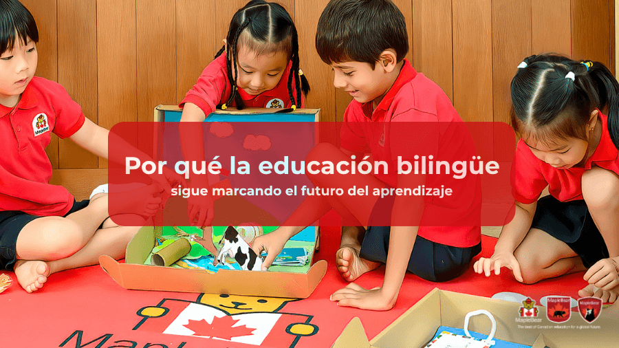 Niños en colegio biligue